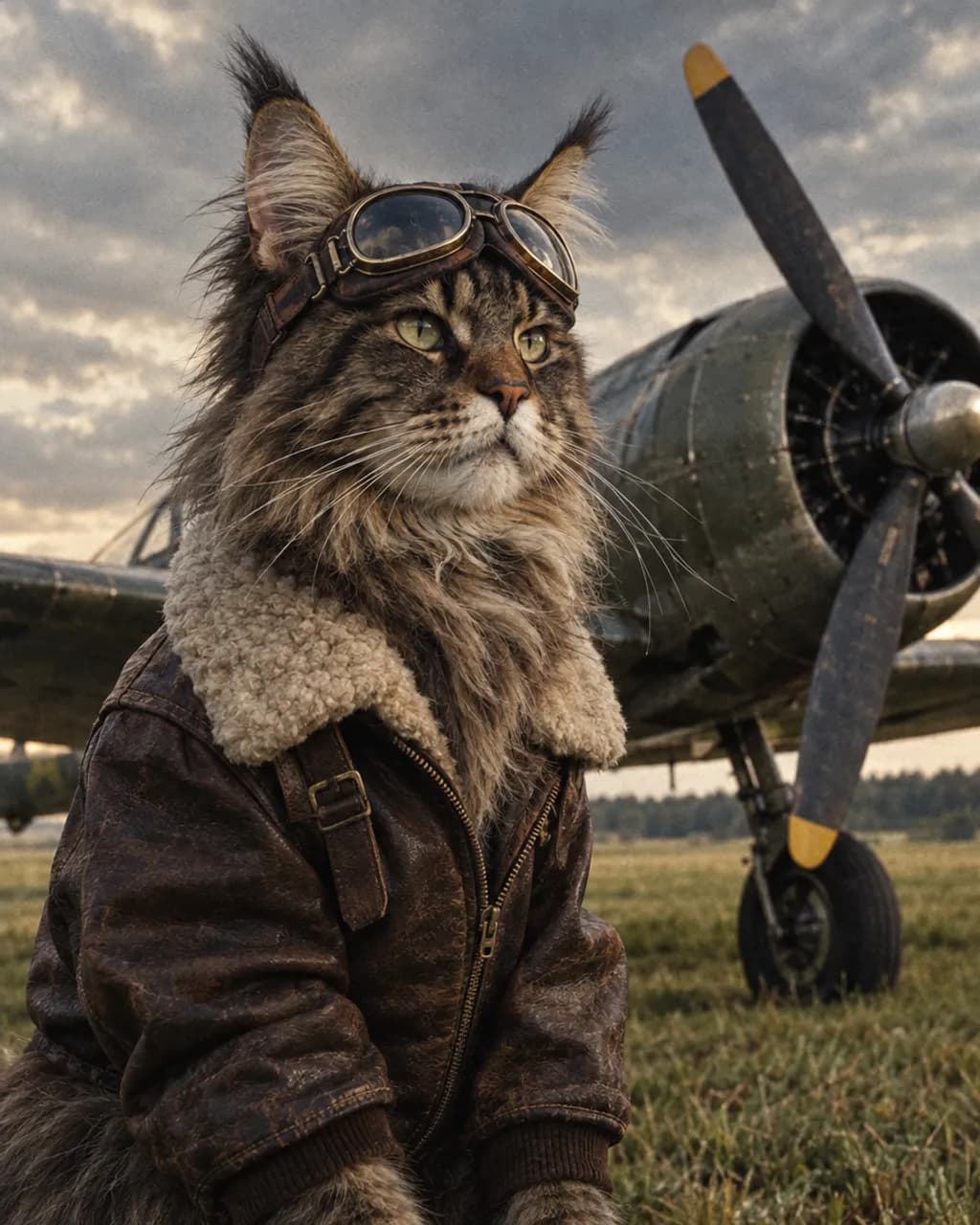 Aviator illustrative style example