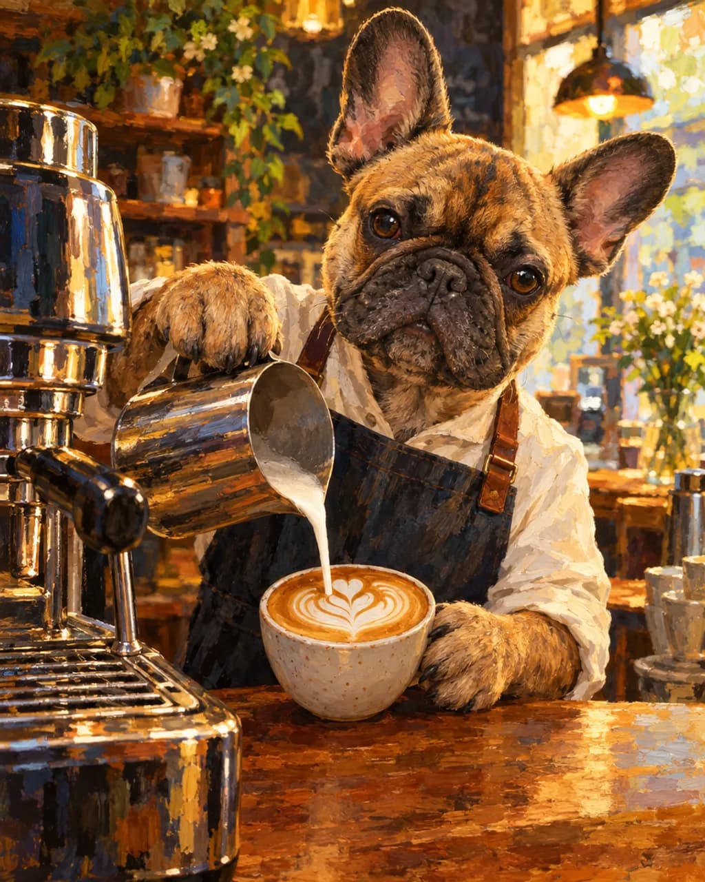 Barista illustrative style example