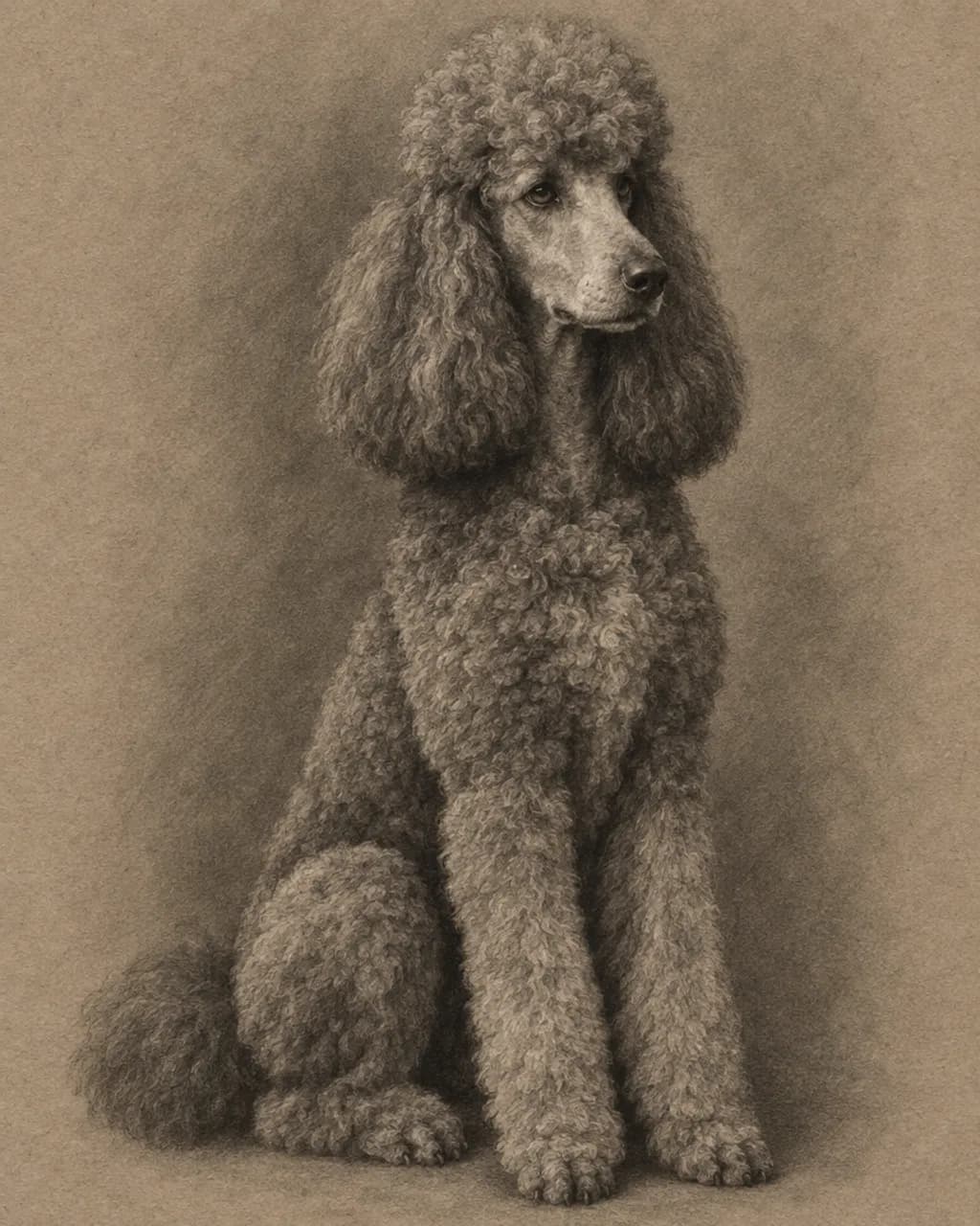 Charcoal Study illustrative style example