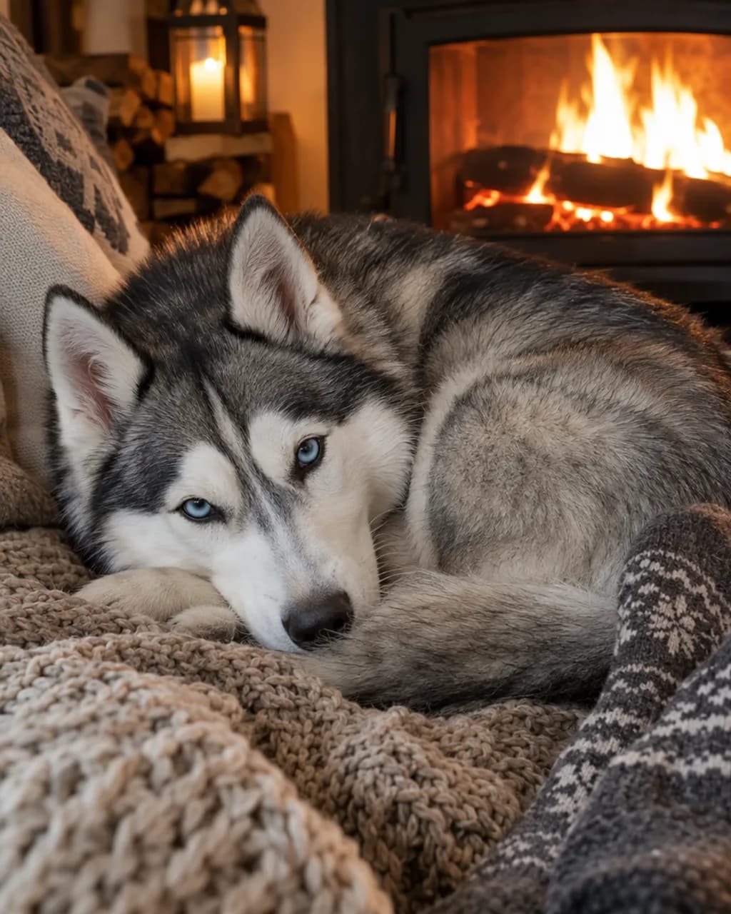Cozy Sunday illustrative style example