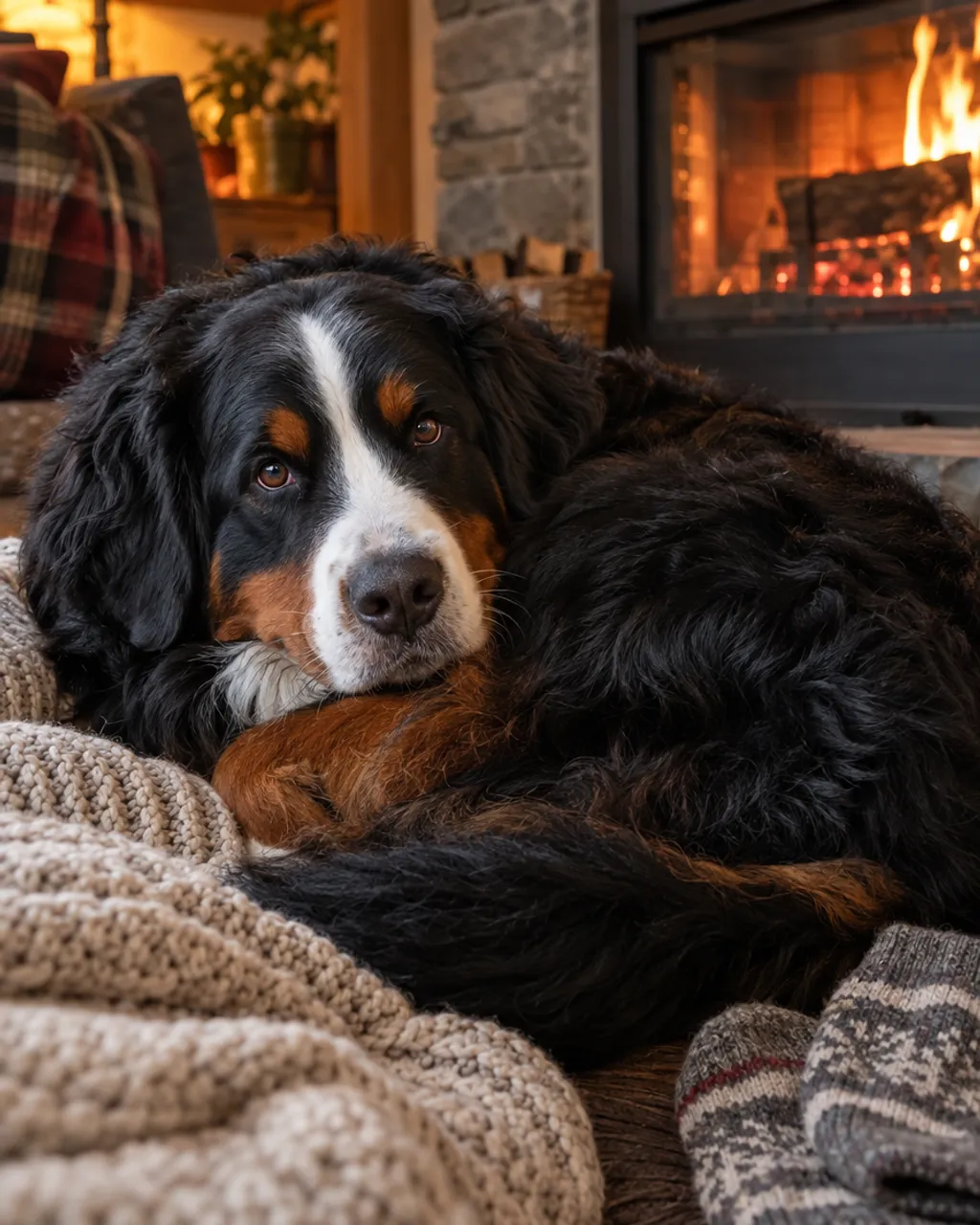 Cozy Sunday illustrative style example