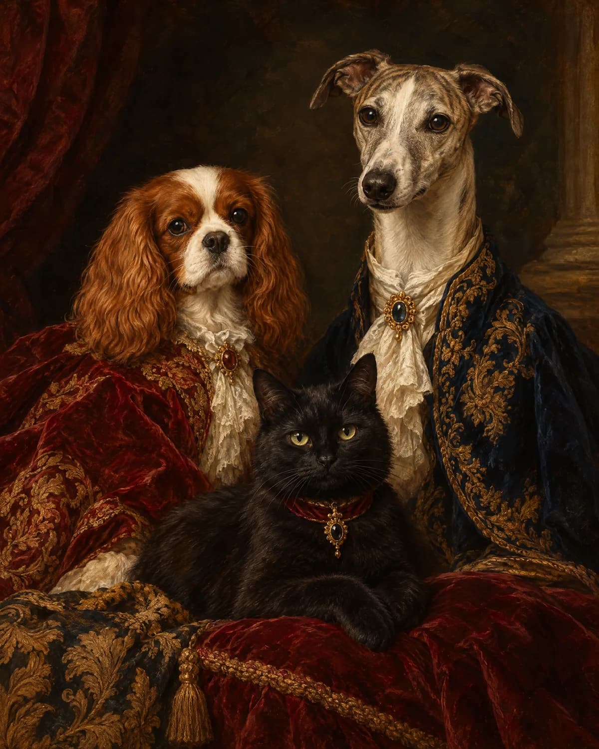 Family Portrait illustrative style example