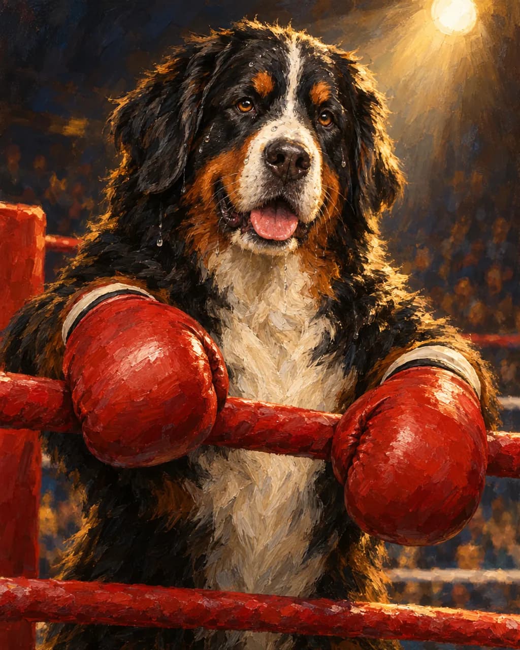 Heavyweight Champ illustrative style example