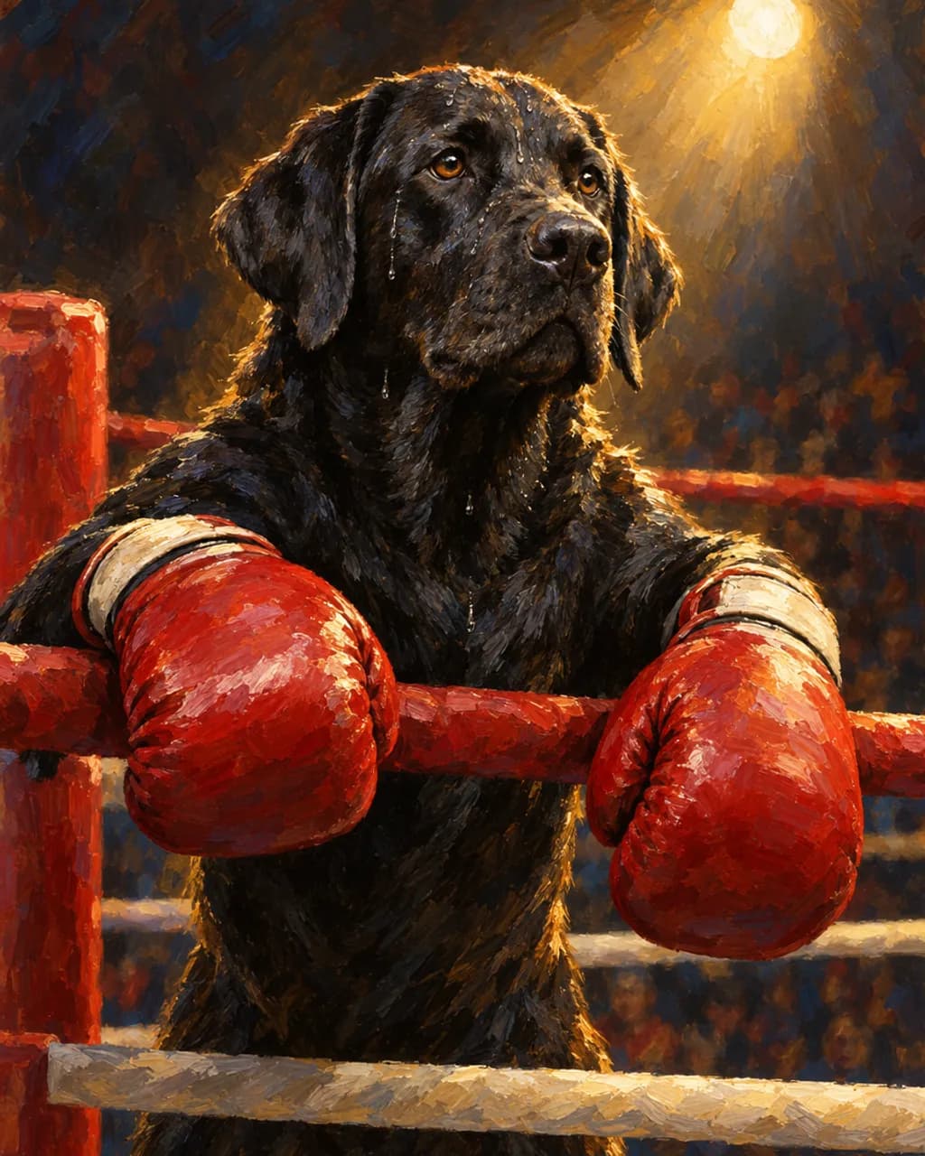Heavyweight Champ illustrative style example