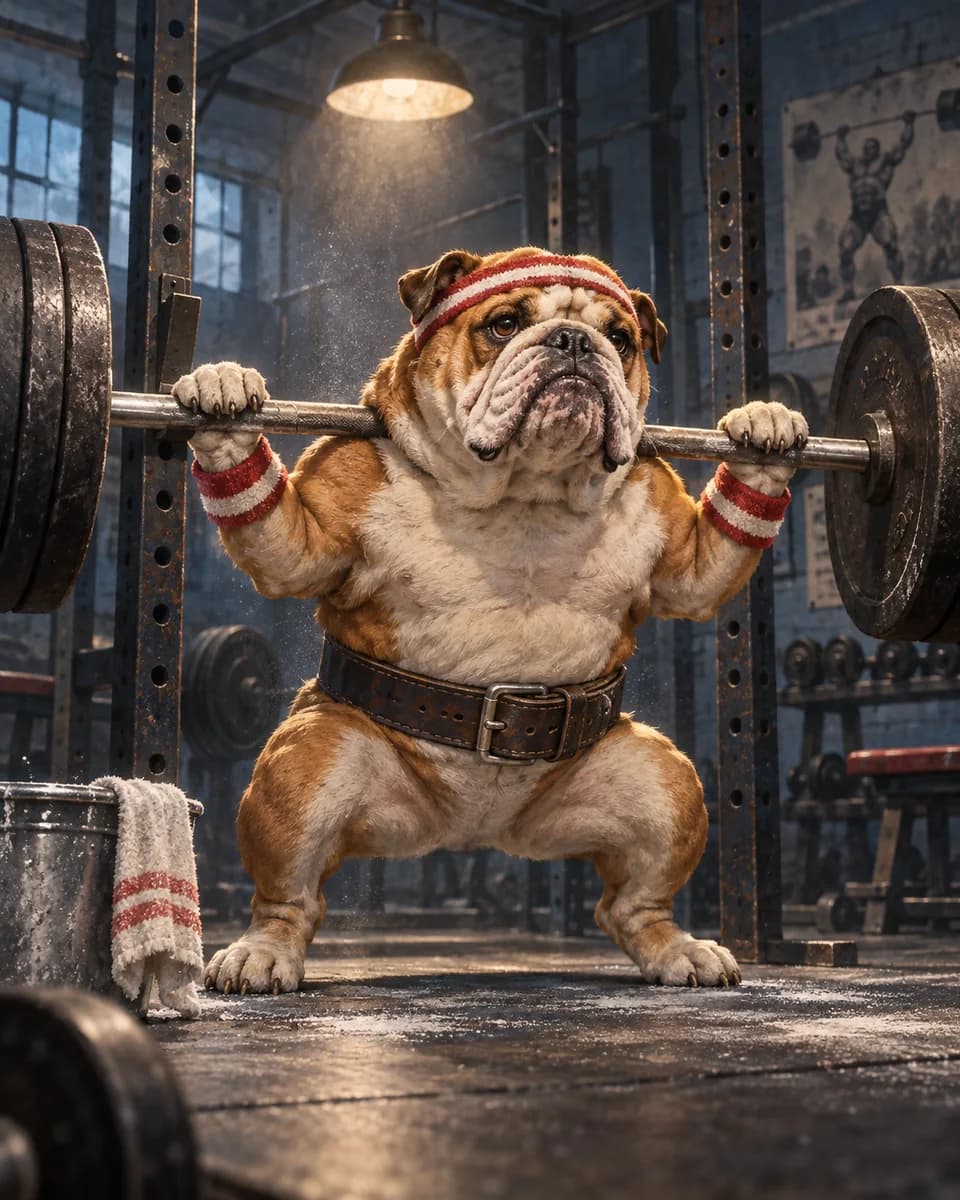 Leg Day illustrative style example