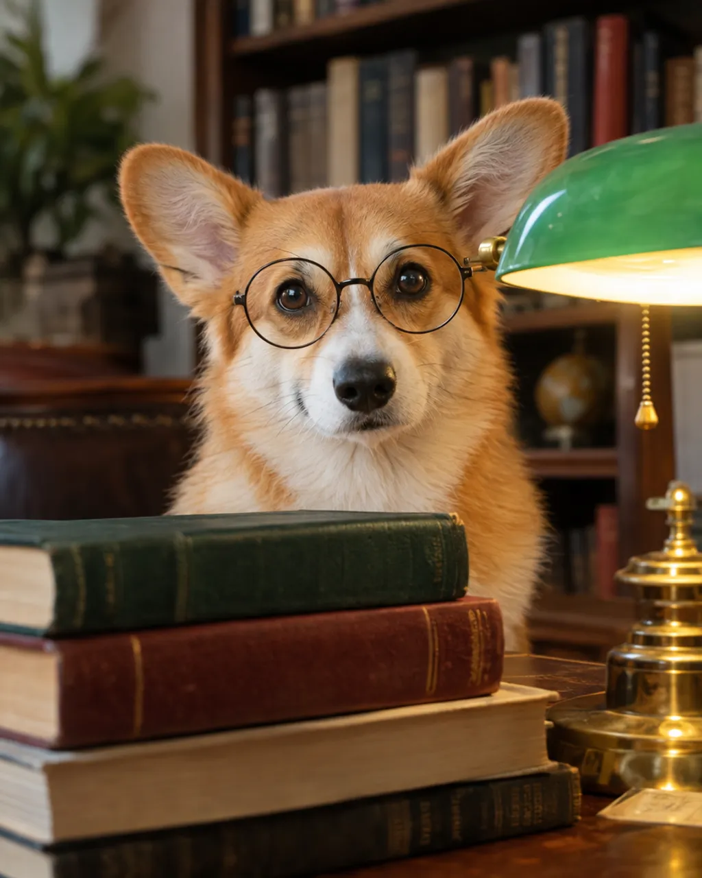 Library Scholar illustrative style example
