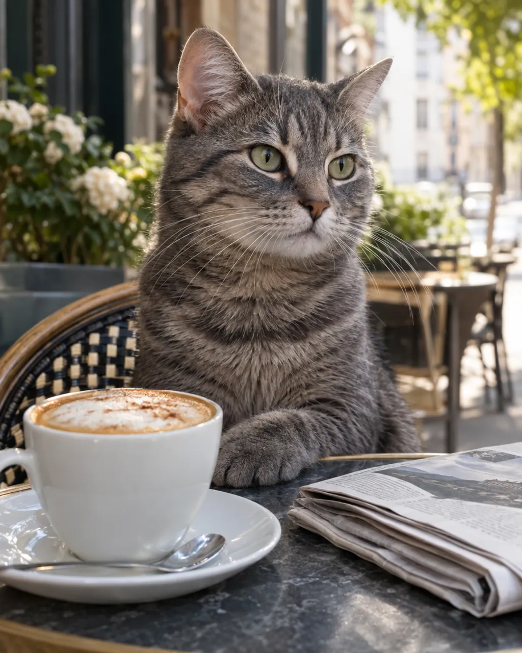 Morning Coffee illustrative style example