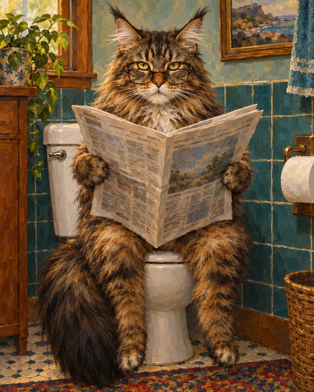 Morning Paper illustrative style example