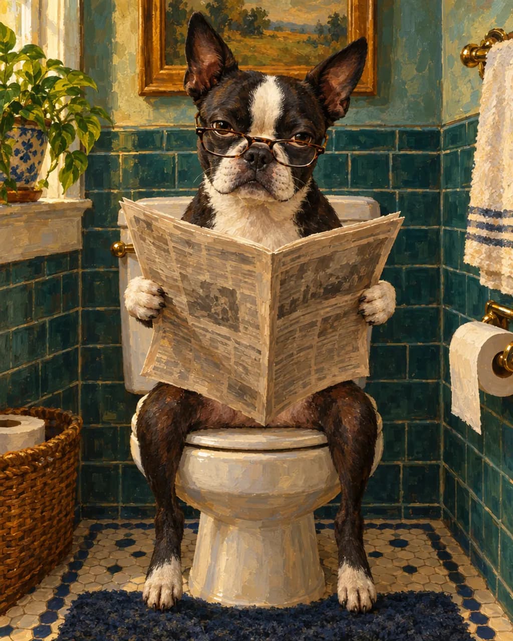 Morning Paper illustrative style example