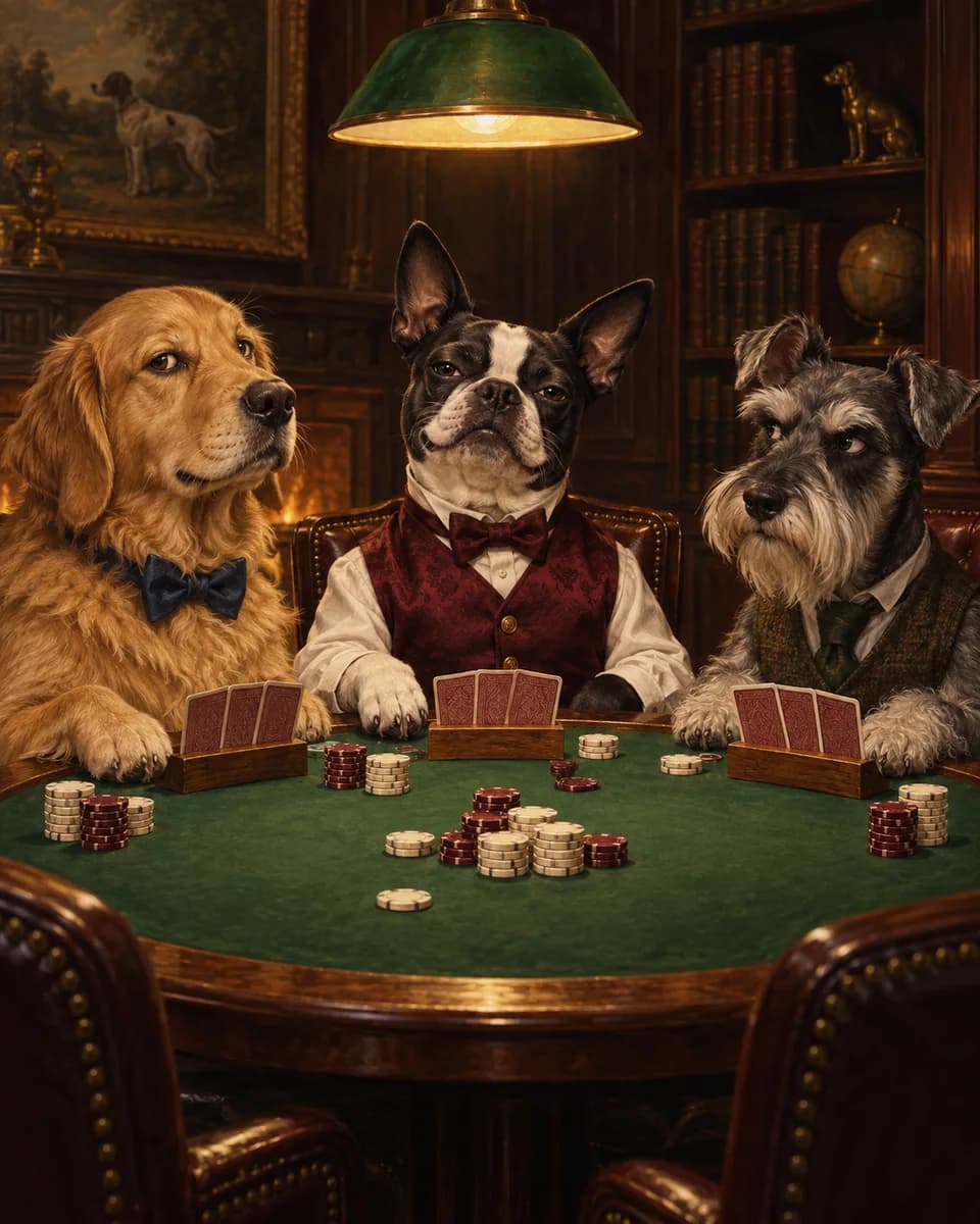 Poker Night illustrative style example