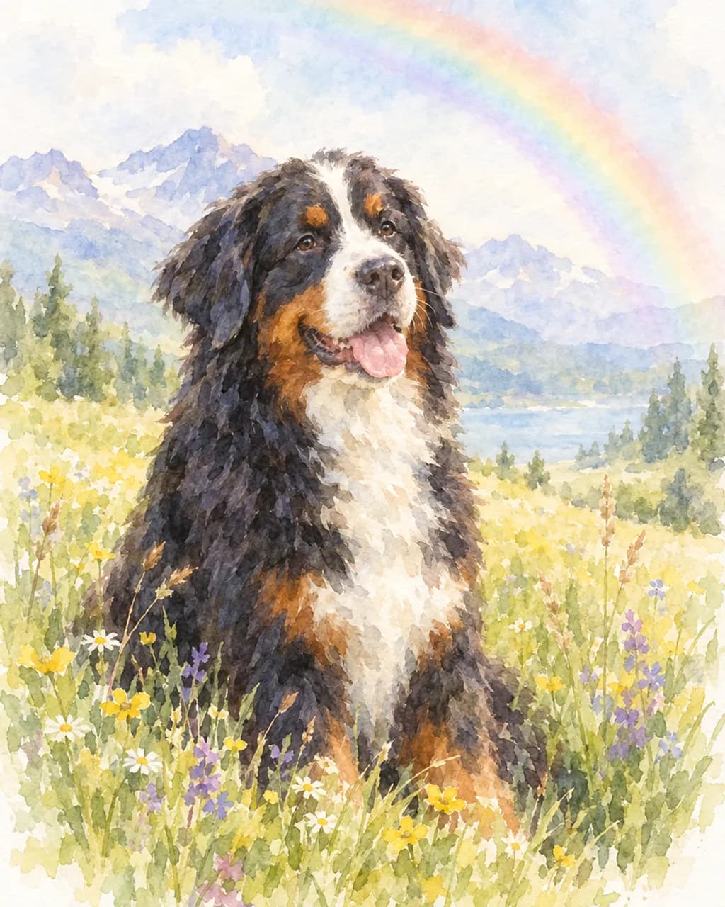 Rainbow Bridge illustrative style example