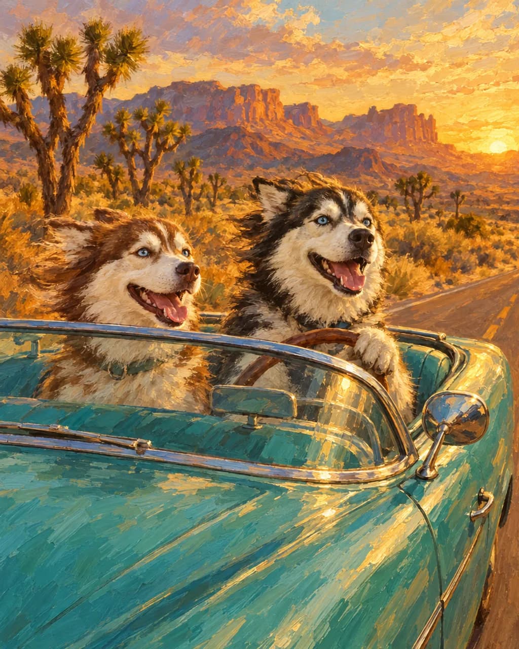 Road Trip illustrative style example