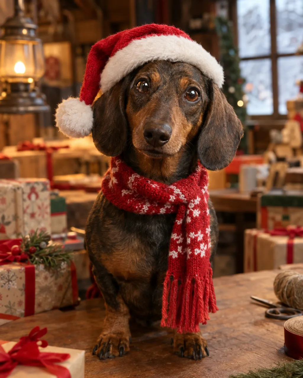 Santa's Helper illustrative style example
