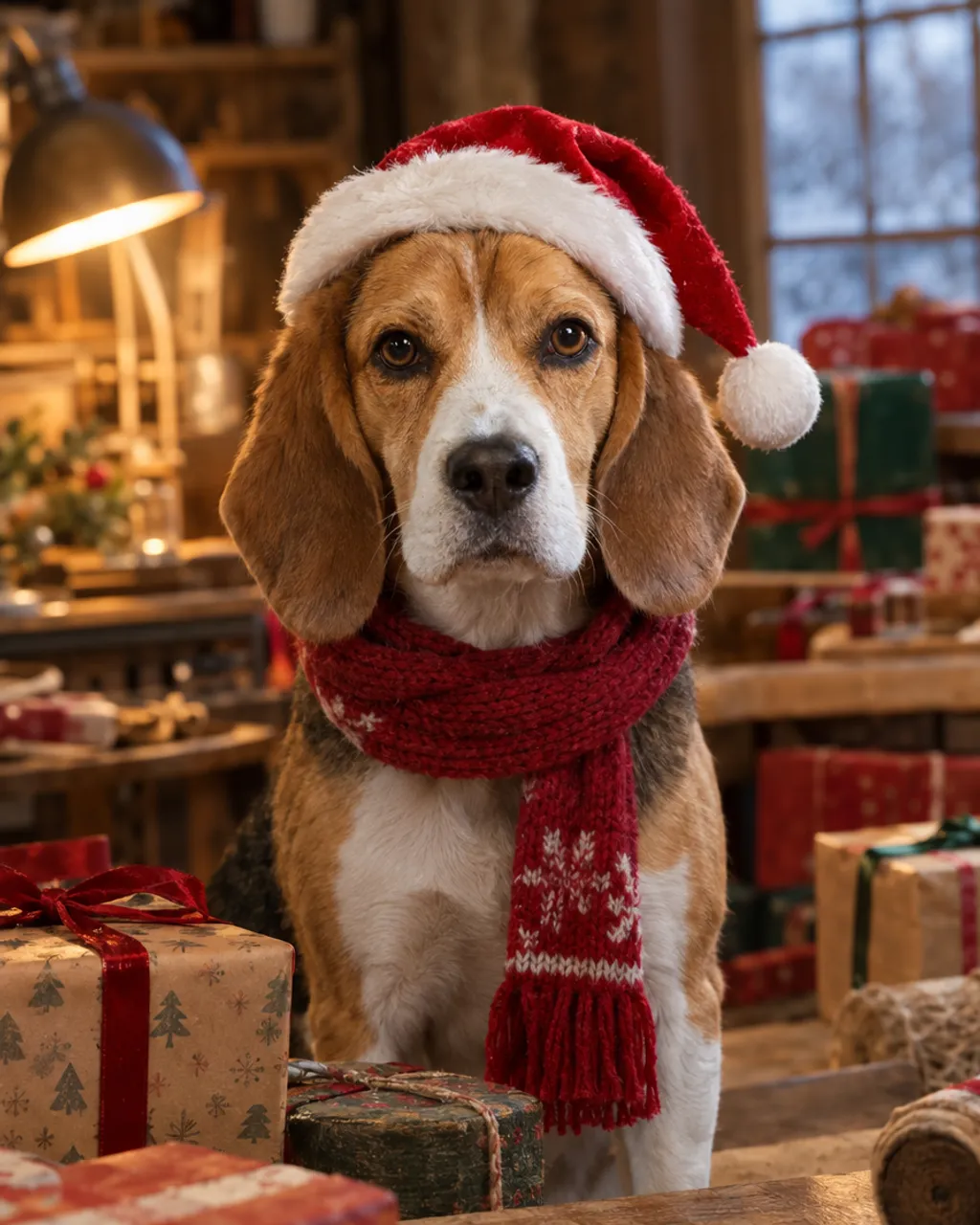 Santa's Helper illustrative style example