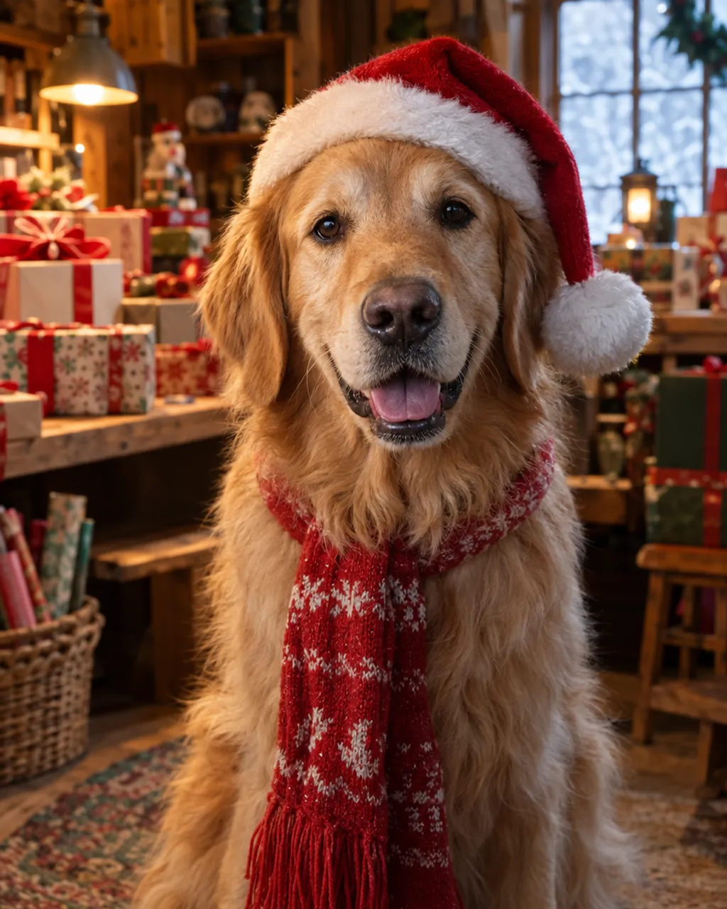 Santa's Helper illustrative style example