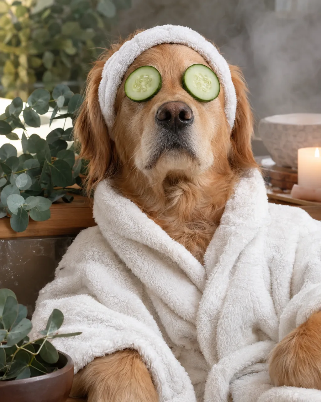Spa Day illustrative style example