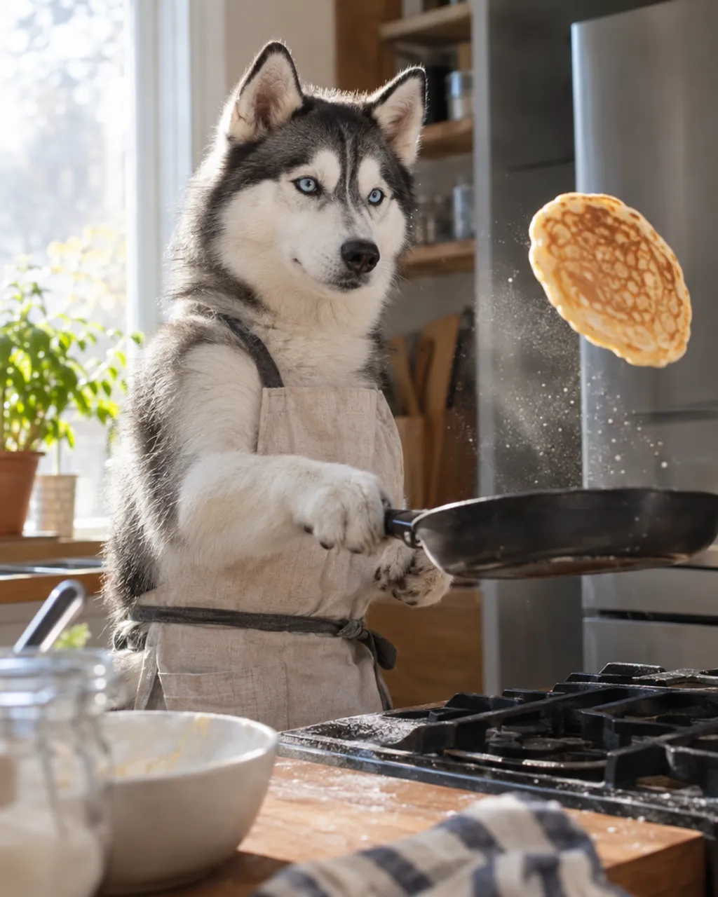Sunday Pancakes illustrative style example