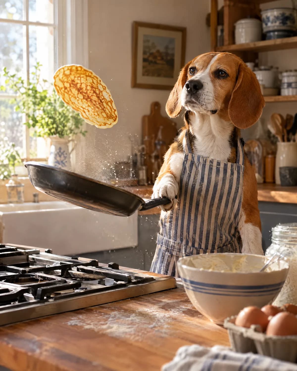 Sunday Pancakes illustrative style example