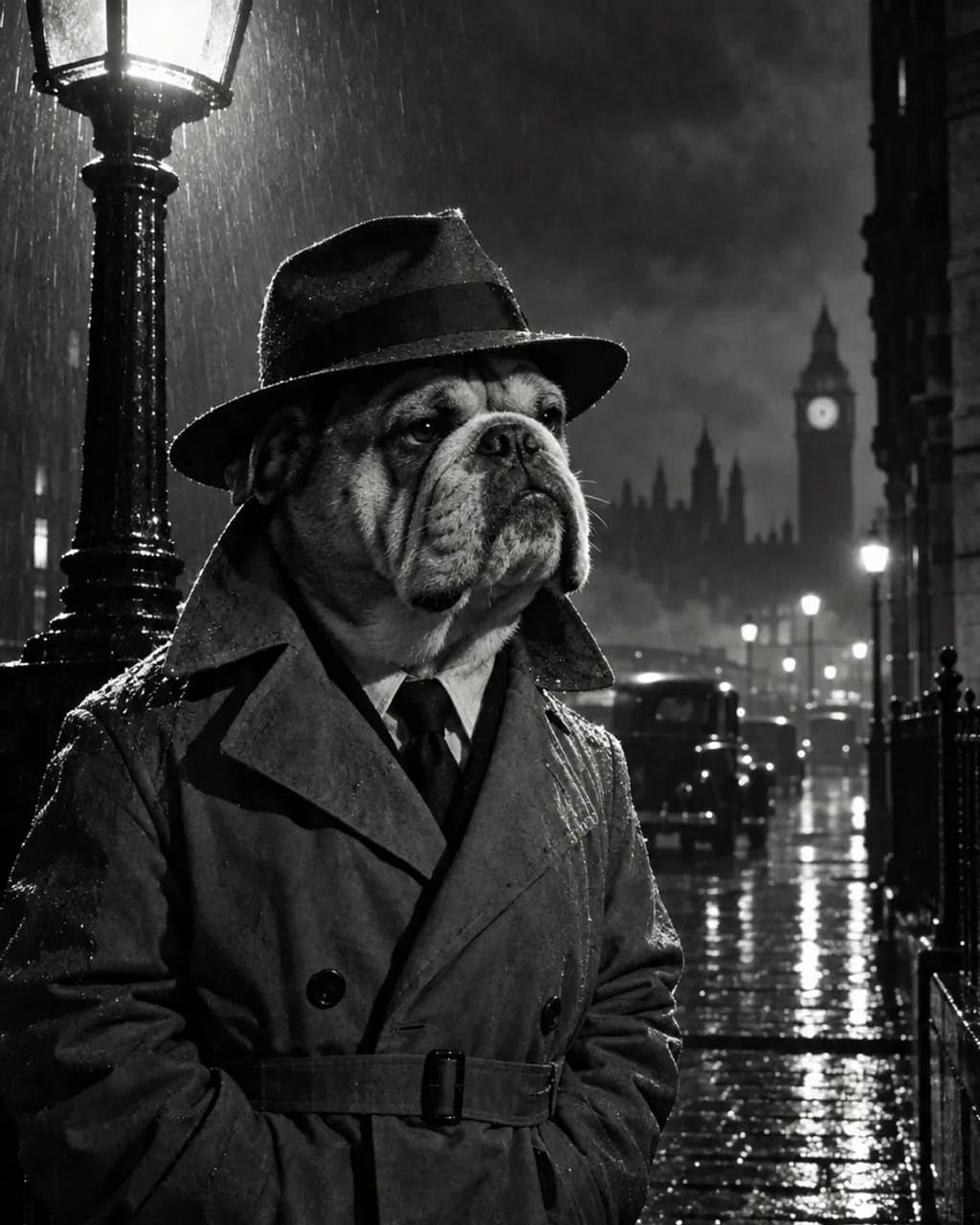 The Detective illustrative style example