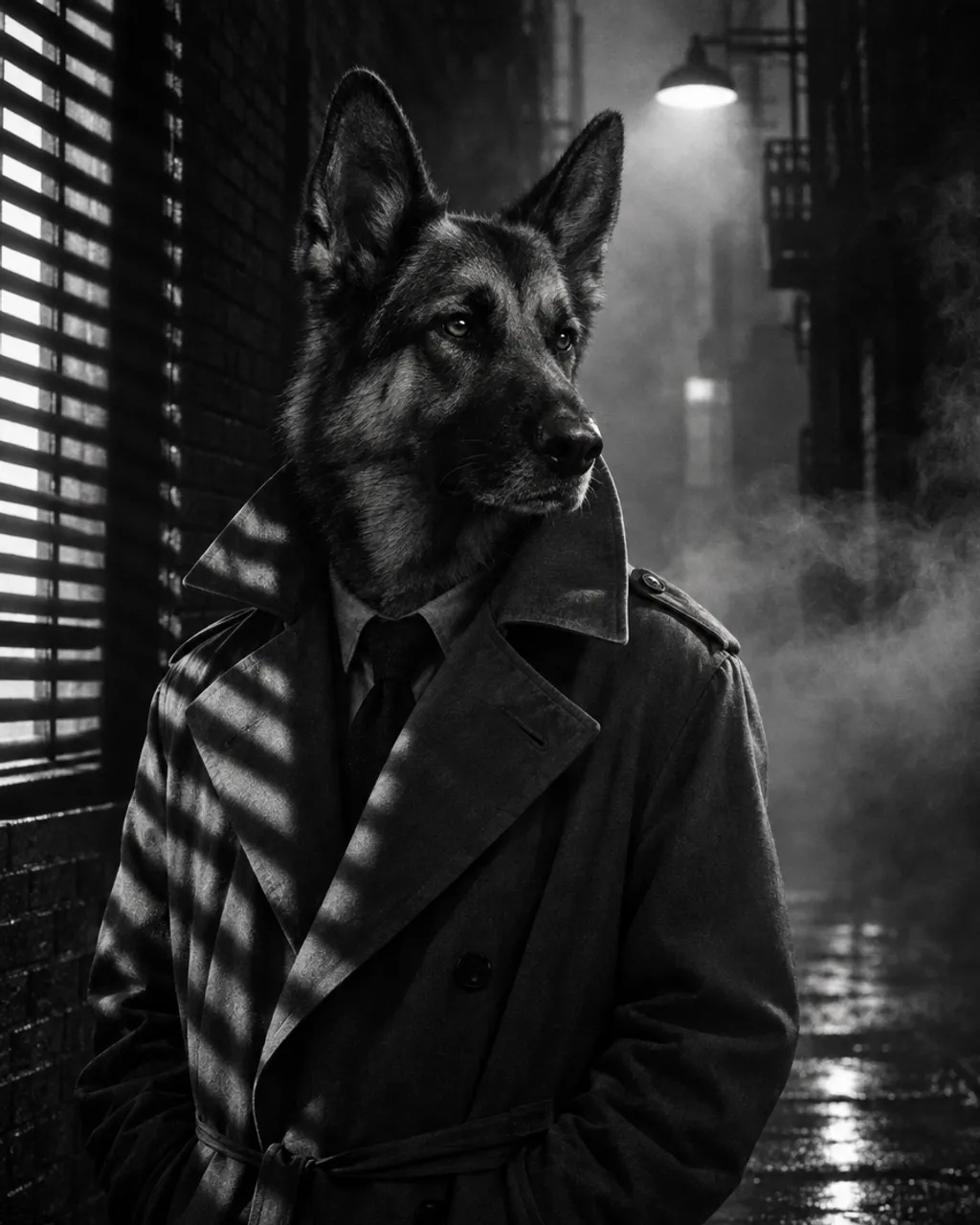 The Detective illustrative style example