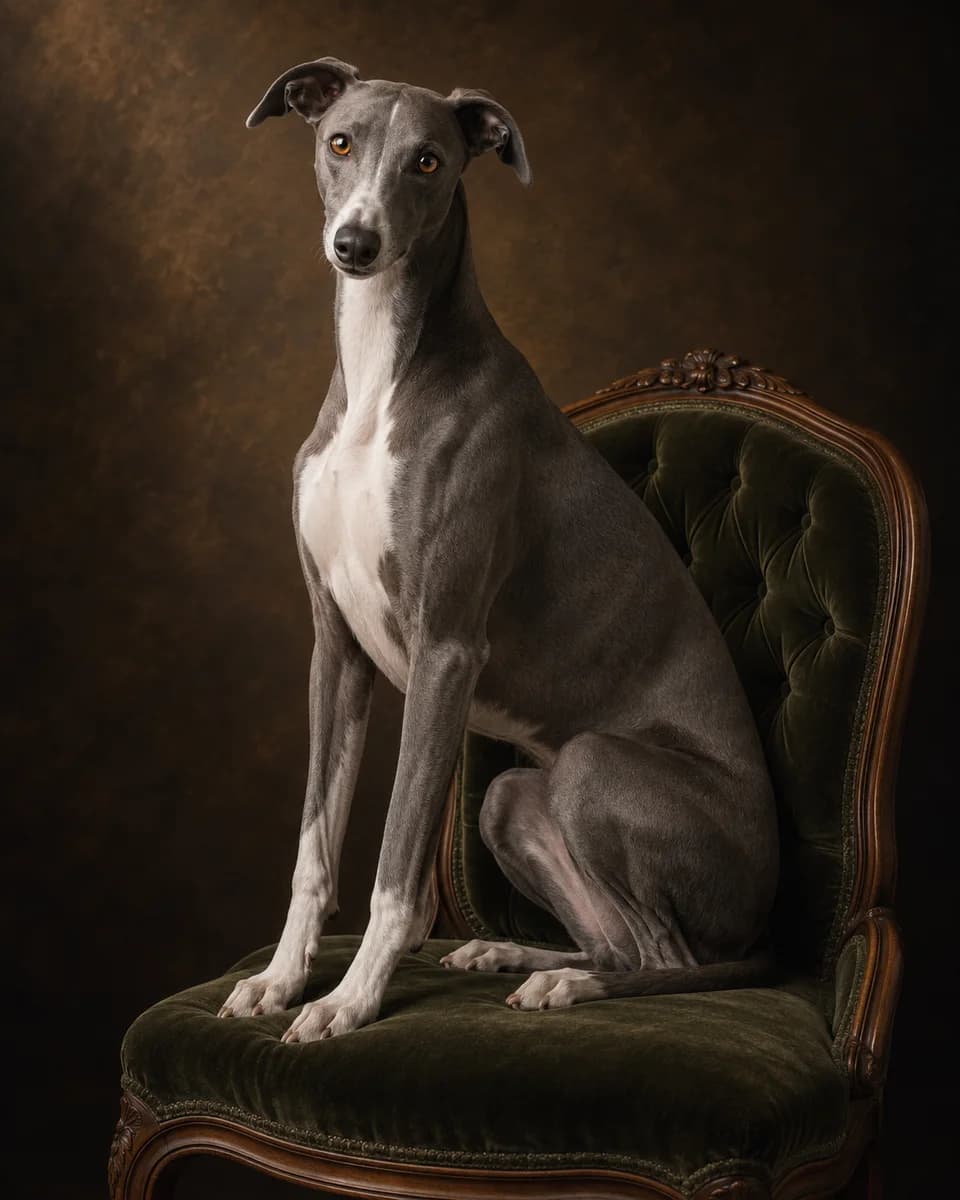 The Regal Sit illustrative style example