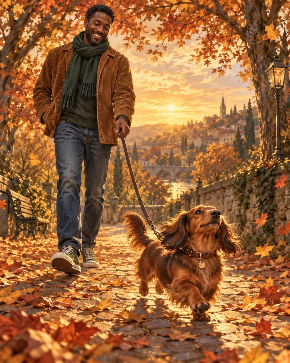 The Walk illustrative style example