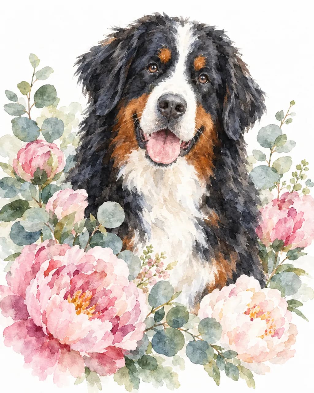 Watercolor Bloom illustrative style example
