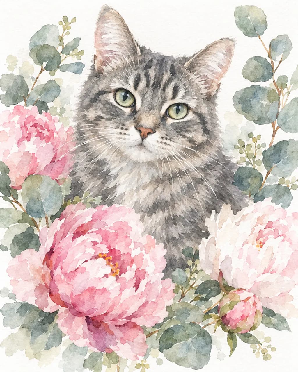 Watercolor Bloom illustrative style example
